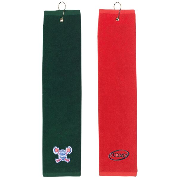 Tri-Fold Golf Towel (16" x 22") Thumbnail