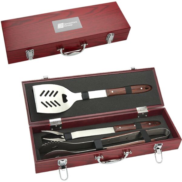 3 Piece Executive Barbecue Set Thumbnail