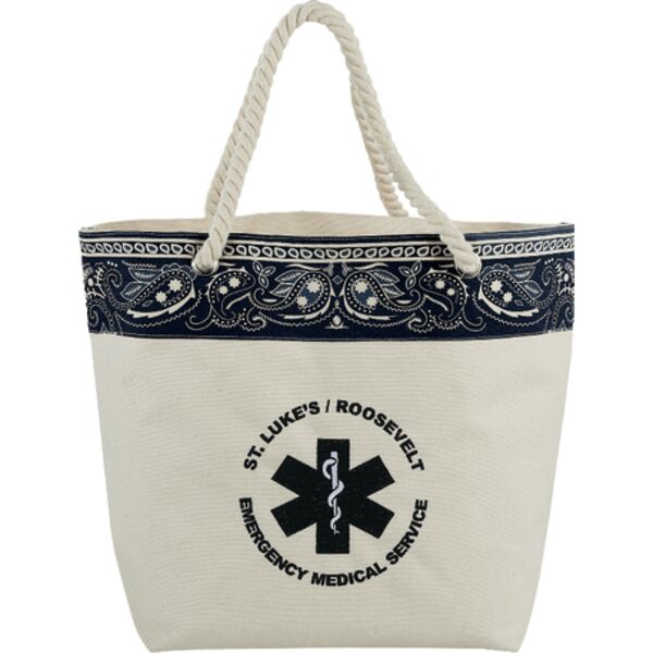 16 oz. Cotton Canvas Americana Bandana Tote Thumbnail